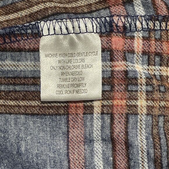 New York Laundry Plaid Red & Blue Flannel Style Tunic Plus Size 1X - Picture 5 of 10